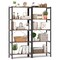 Costway 1/2 PCS 5-Tier Bookshelf Bookcase with Metal Frame & Dual Anti-Tipping Kits Storage Rack